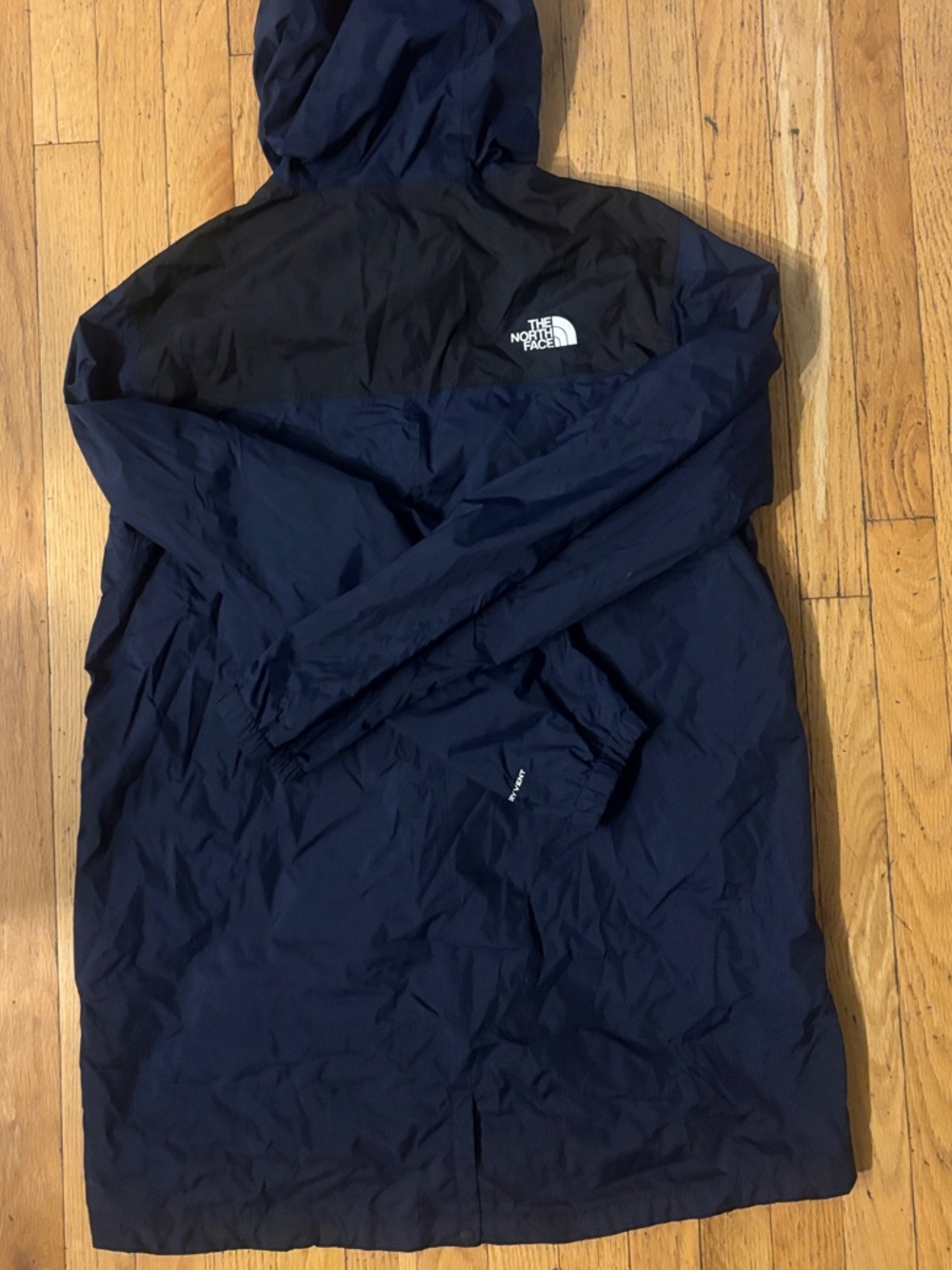 The North Face Antora DryVent Colorblock Rain Jacket - Blue & Black - Large - Picture 8 of 11